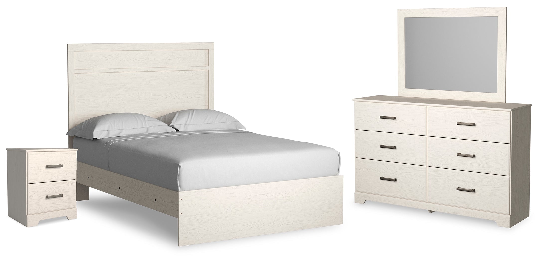 Stelsie Full Panel Bedroom Set, White