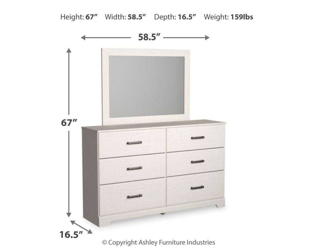 Stelsie Full Panel Bedroom Set, White