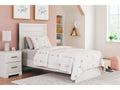 Stelsie White Twin Panel Youth Bed