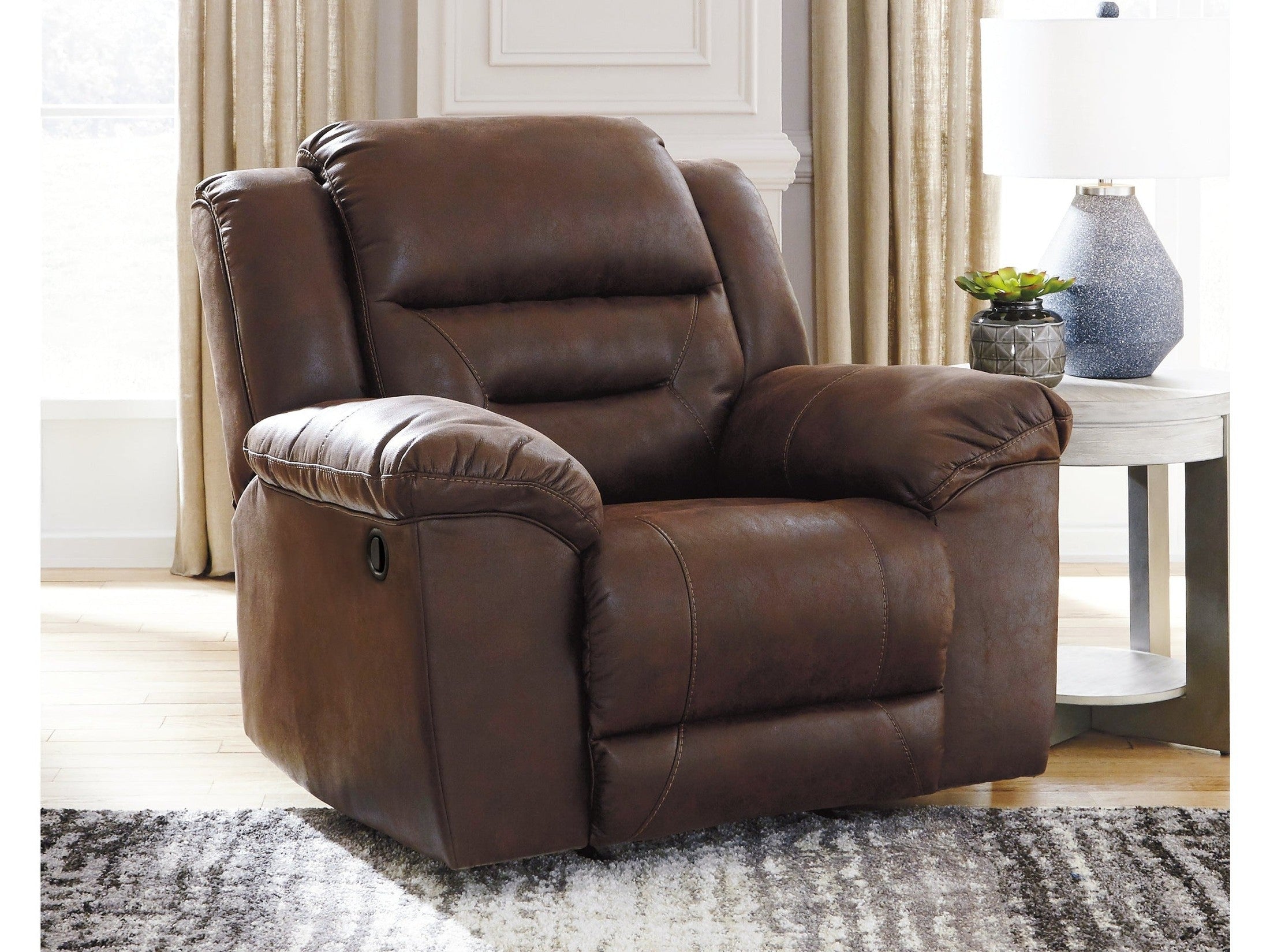 Stoneland Chocolate Manual Recliner