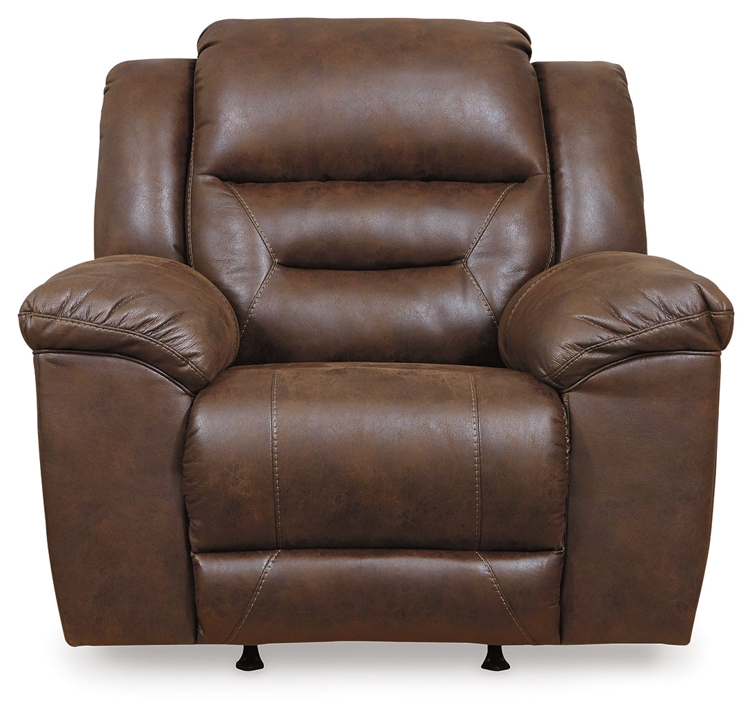 Stoneland Chocolate Power Rocker Recliner