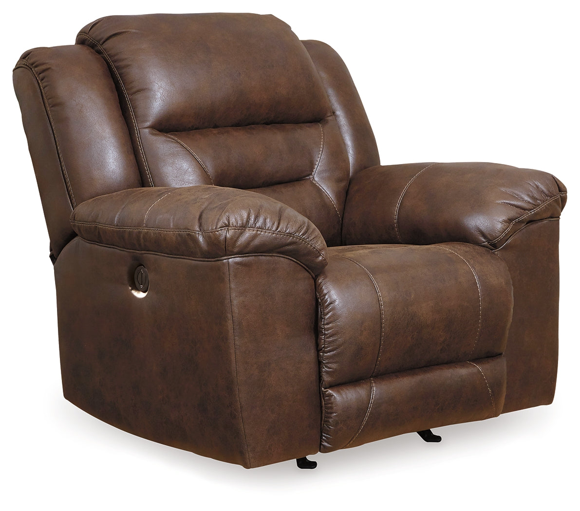 Stoneland Chocolate Power Rocker Recliner