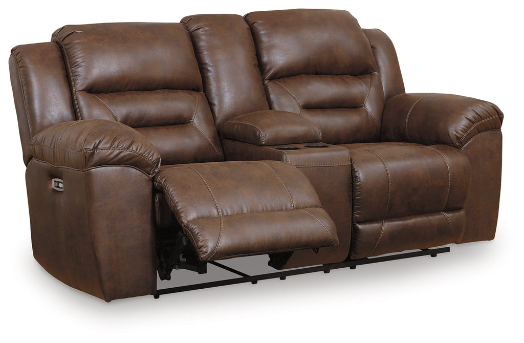 Stoneland Chocolate Reclining Living Room Set