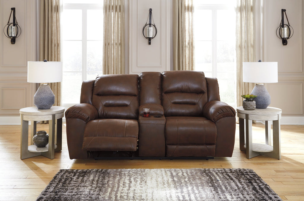 Stoneland Chocolate Reclining Living Room Set