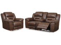 Stoneland Chocolate Reclining Loveseat and Recliner