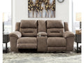 Stoneland Fossil Manual Reclining Loveseat w/ Console