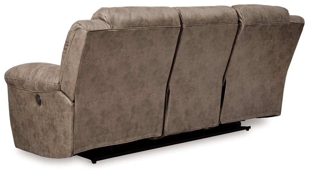 Stoneland Fossil Power Reclining Sofa and Power Recliner