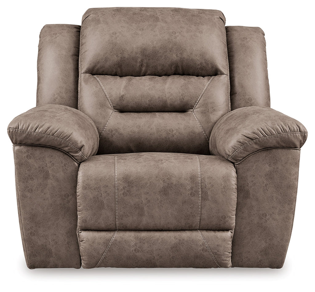 Stoneland Fossil Reclining Sofa & Power Recliner