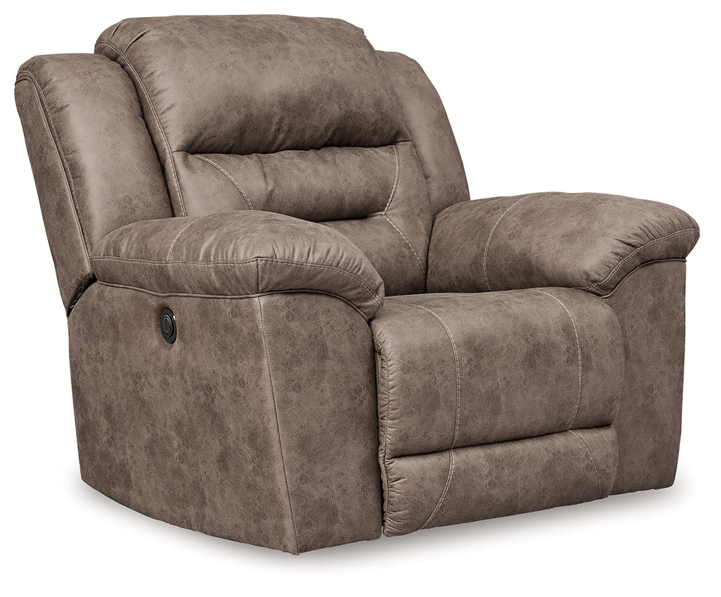 Stoneland Fossil Reclining Sofa & Power Recliner