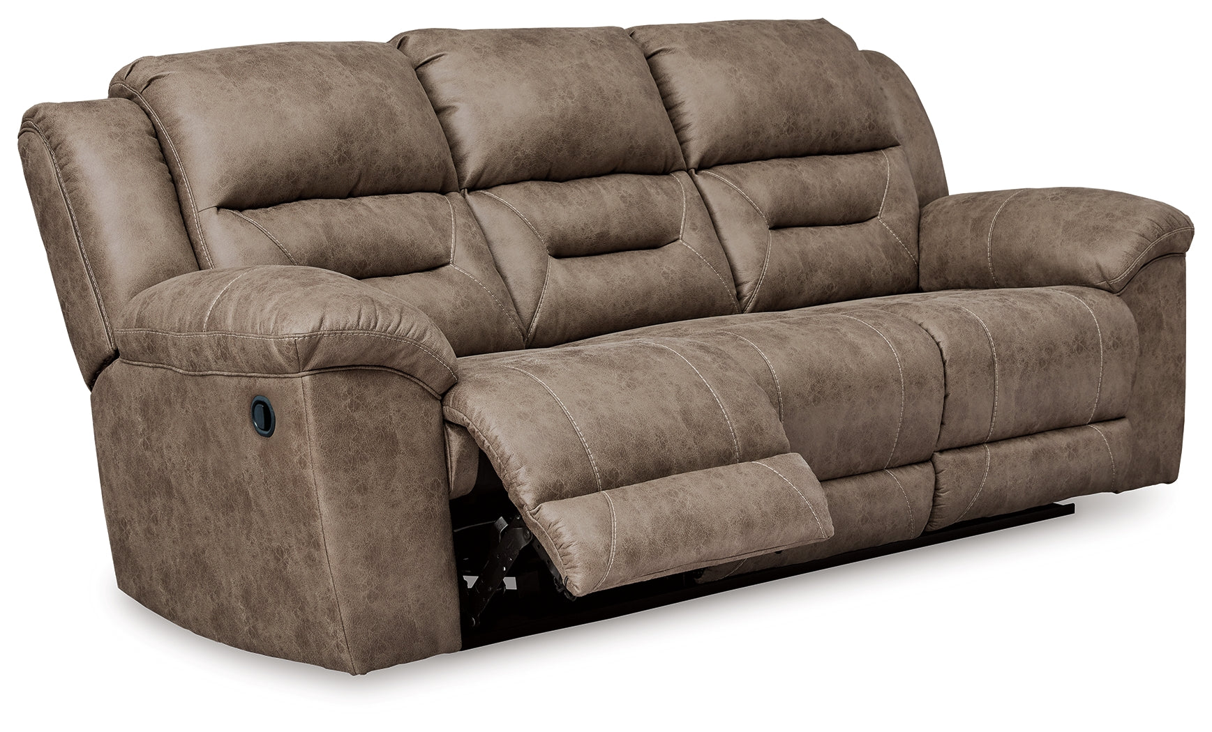 Stoneland Fossil Reclining Sofa & Power Recliner