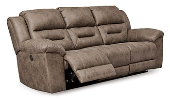 Stoneland Chocolate Power Rocker Recliner