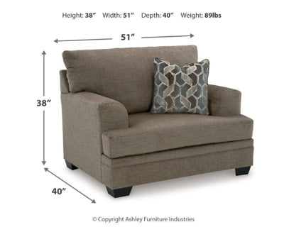 Stonemeade Nutmeg Oversized Chair and Ottoman