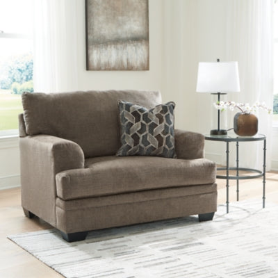 Stonemeade Nutmeg Oversized Chair and Ottoman