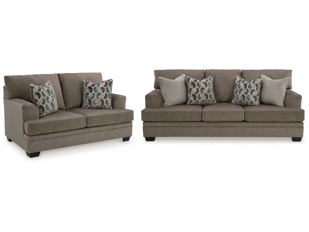 Stonemeade Nutmeg Queen Sofa Sleeper and Loveseat