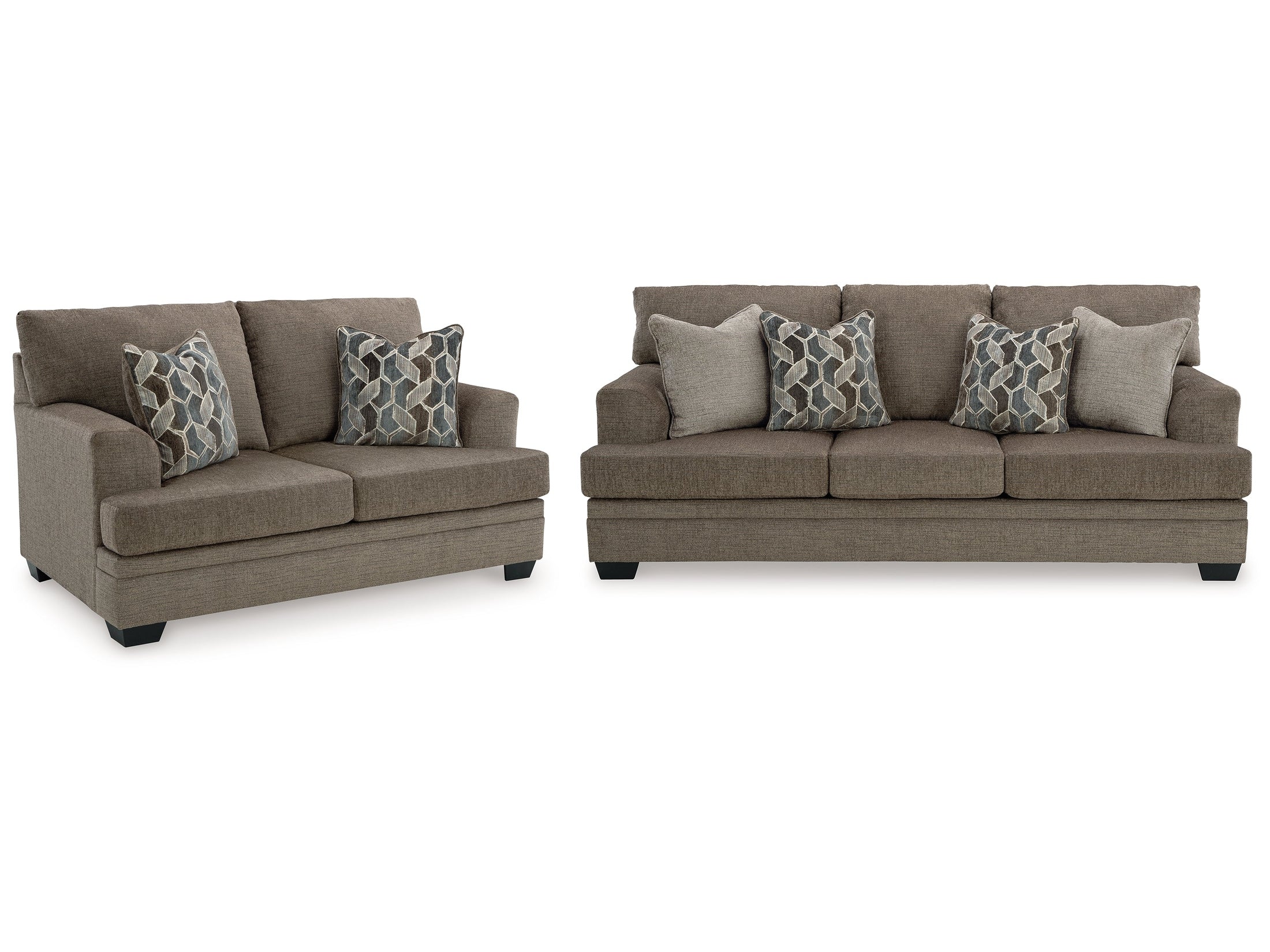 Stonemeade Nutmeg Queen Sofa Sleeper and Loveseat