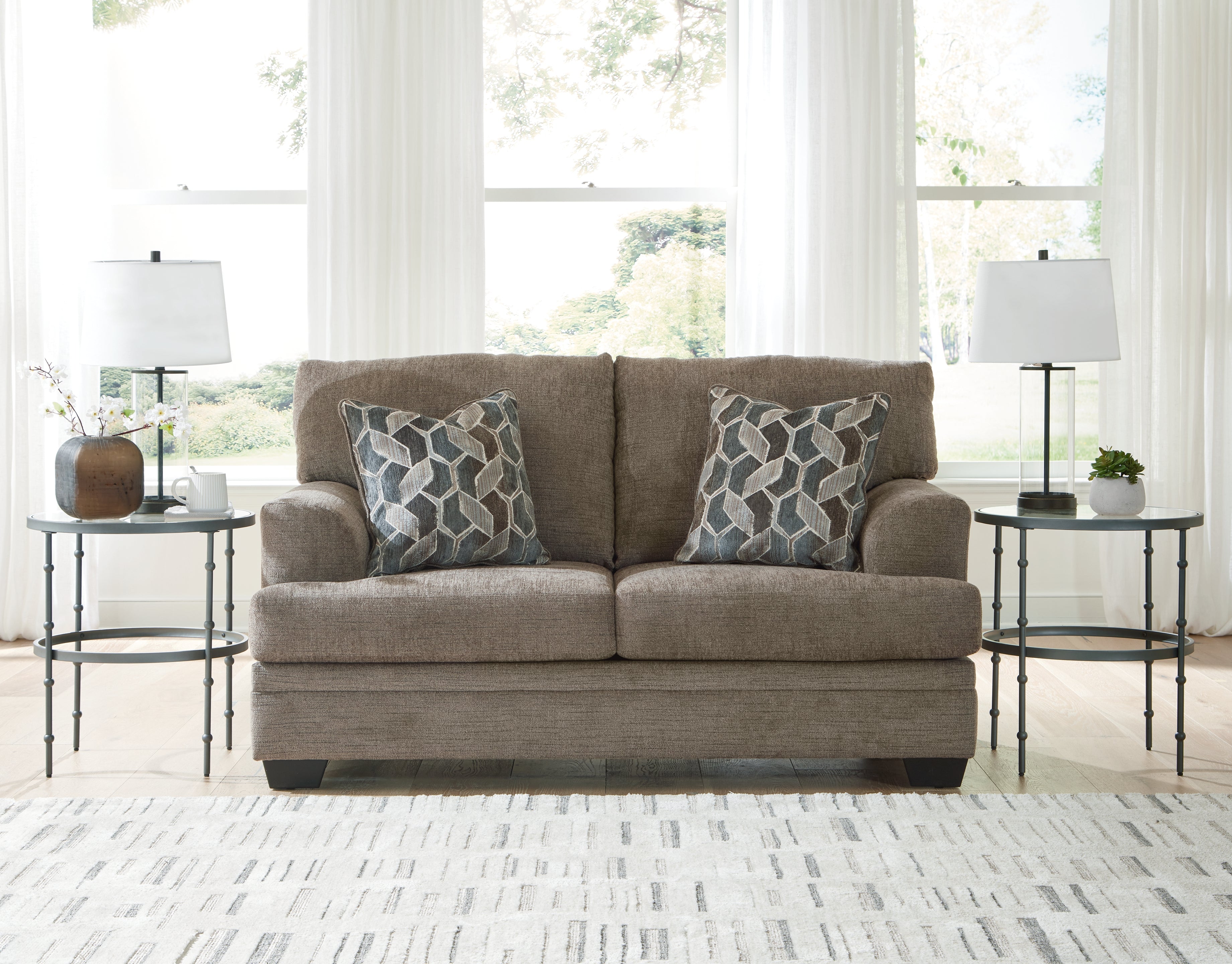 Stonemeade Nutmeg Queen Sofa Sleeper and Loveseat