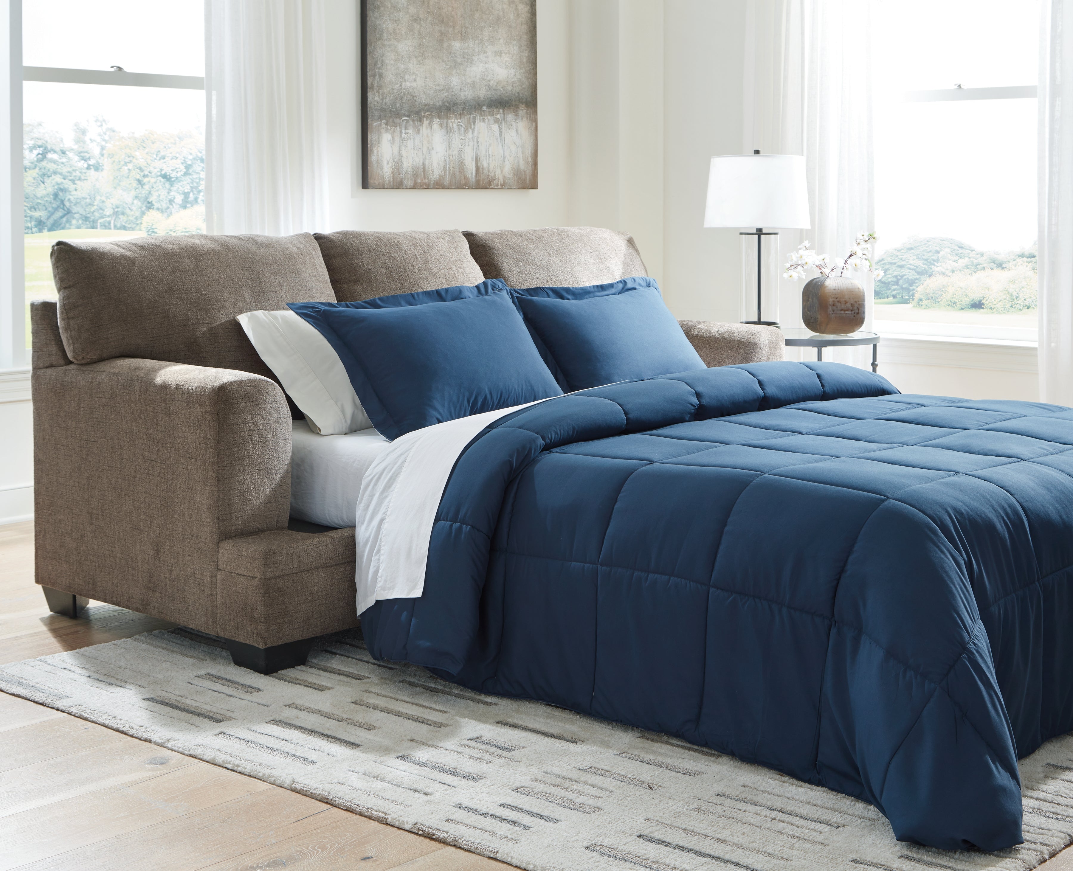 Stonemeade Nutmeg Queen Sofa Sleeper and Loveseat