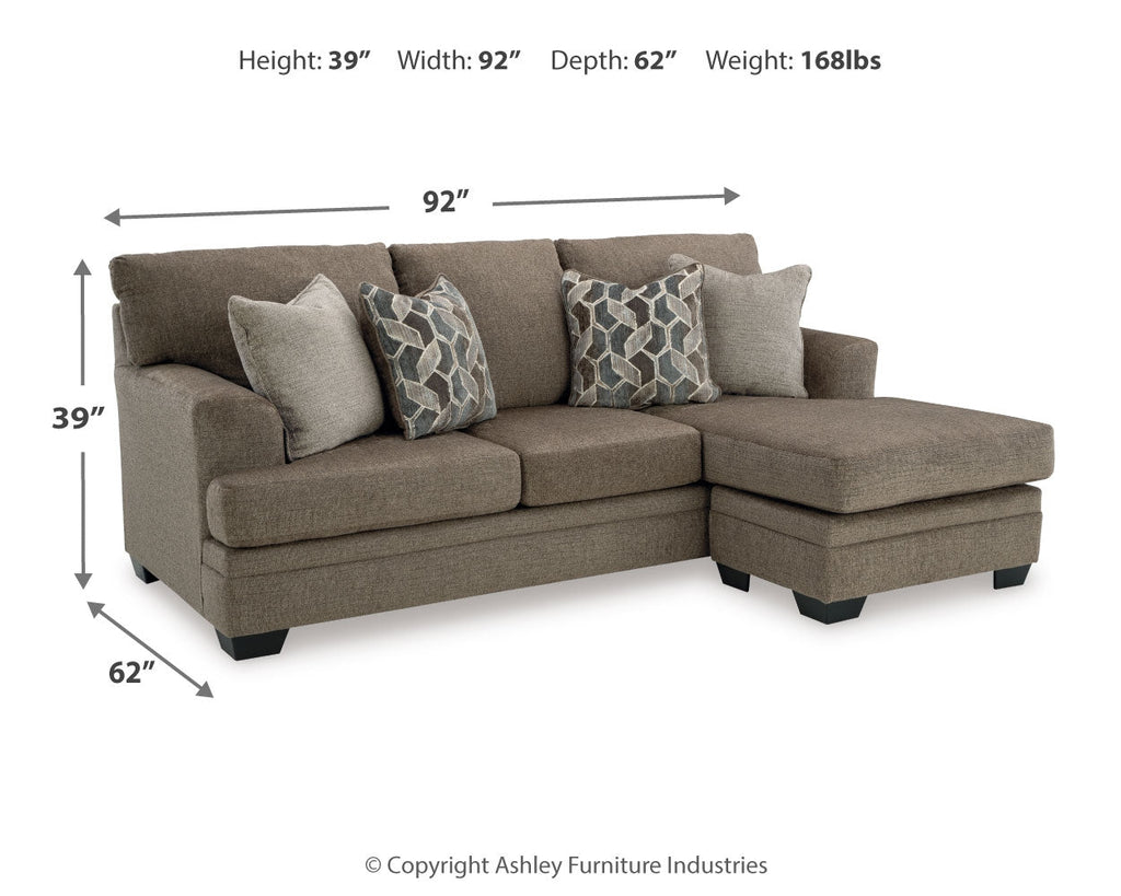 Stonemeade Nutmeg Sofa Chaise