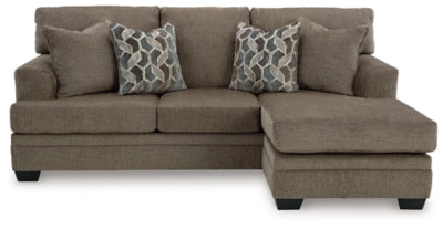 Stonemeade Nutmeg Sofa Chaise, Oversized Chair and Ottoman