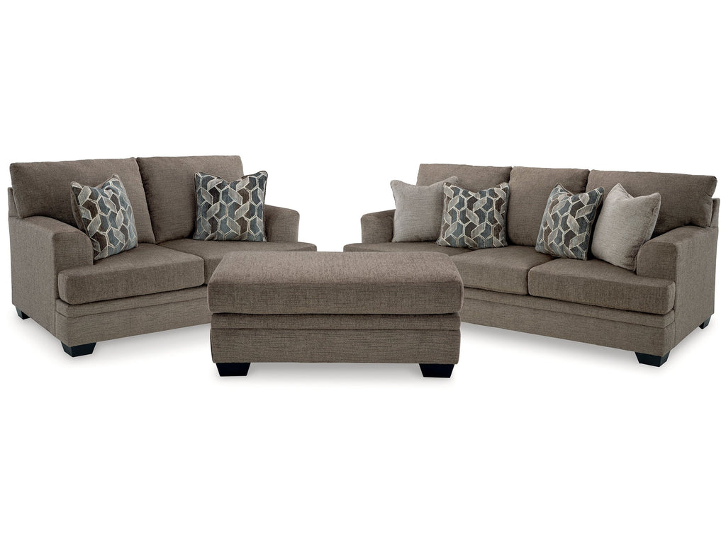 Stonemeade Nutmeg Sofa & Loveseat & Ottoman