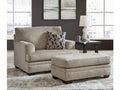 Stonemeade Taupe Oversized Chair and Ottoman