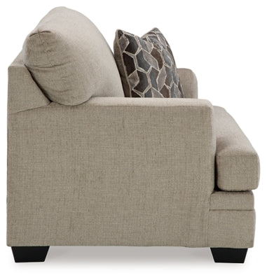 Stonemeade Taupe Oversized Chair and Ottoman