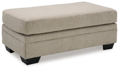 Stonemeade Taupe Oversized Chair and Ottoman
