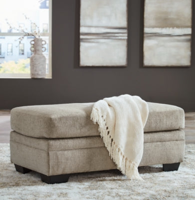 Stonemeade Taupe Oversized Chair and Ottoman