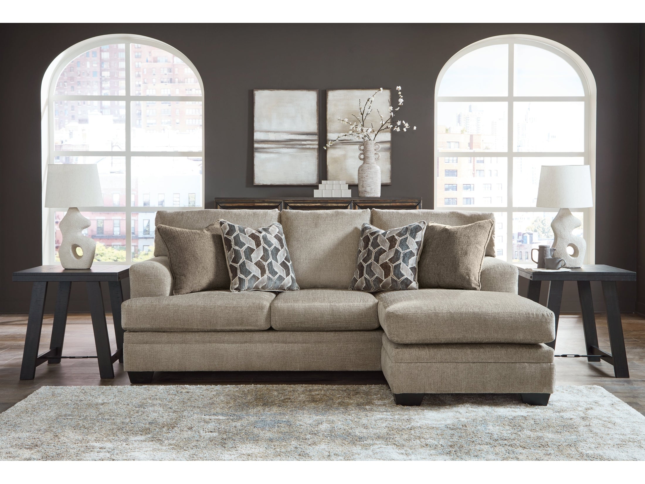 Stonemeade Taupe Sofa Chaise