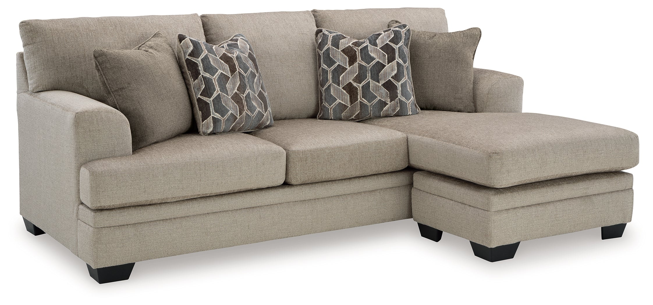 Stonemeade Sofa Chaise, Chair, and Ottoman, Taupe