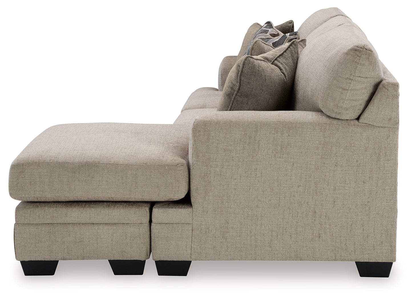 Stonemeade Sofa Chaise, Chair, and Ottoman, Taupe