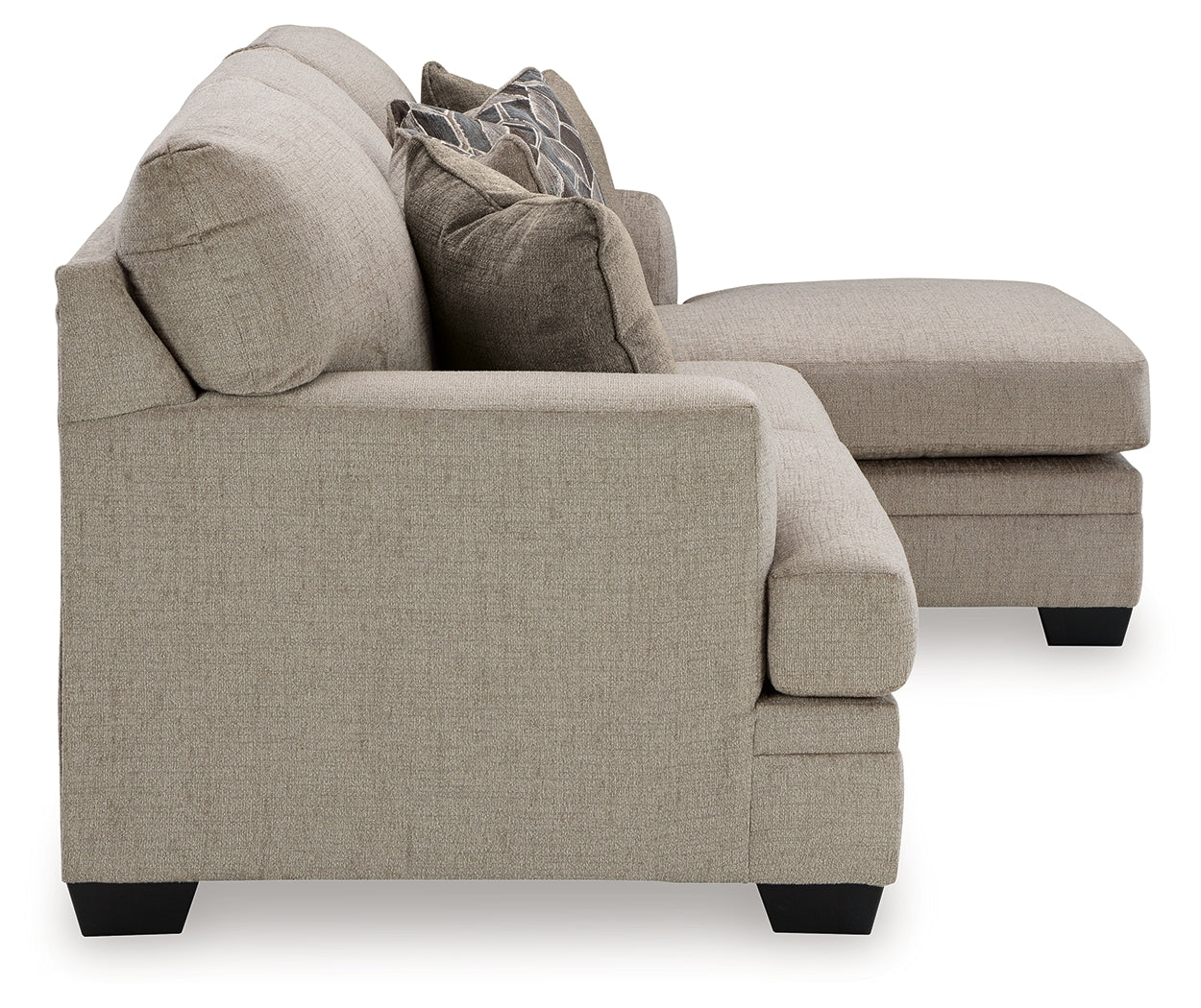 Stonemeade Sofa Chaise, Chair, and Ottoman, Taupe