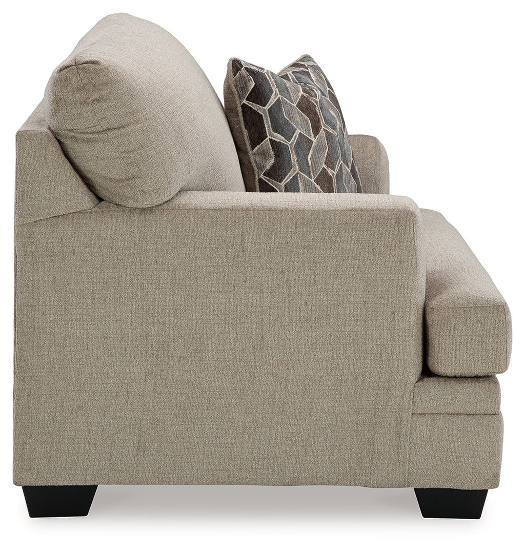 Stonemeade Sofa Chaise, Chair, and Ottoman, Taupe