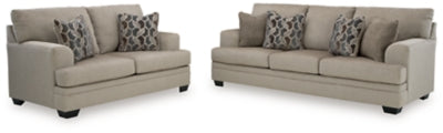 Stonemeade Taupe Sofa and Loveseat