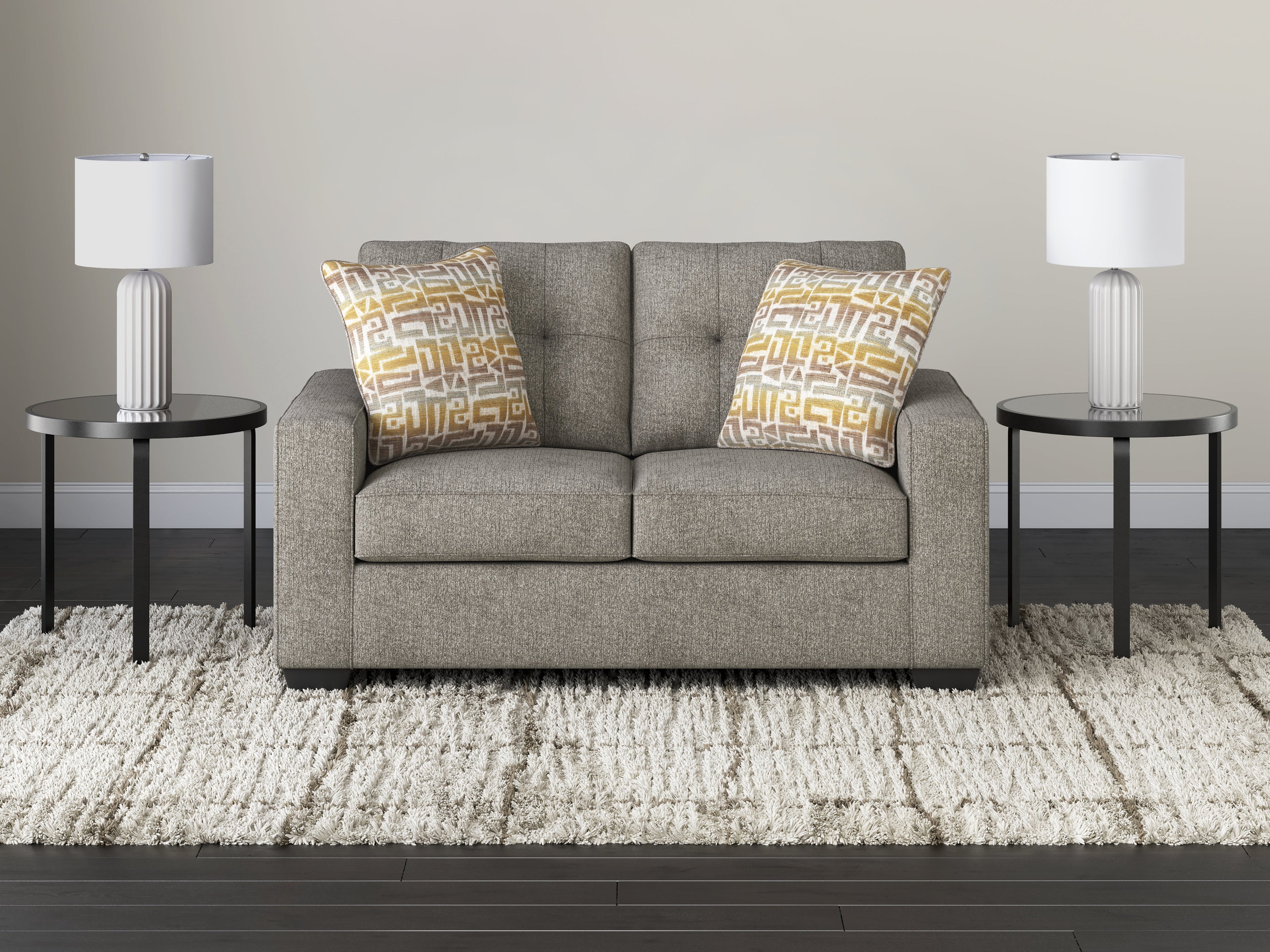 Storrow Iron Sofa and Loveseat