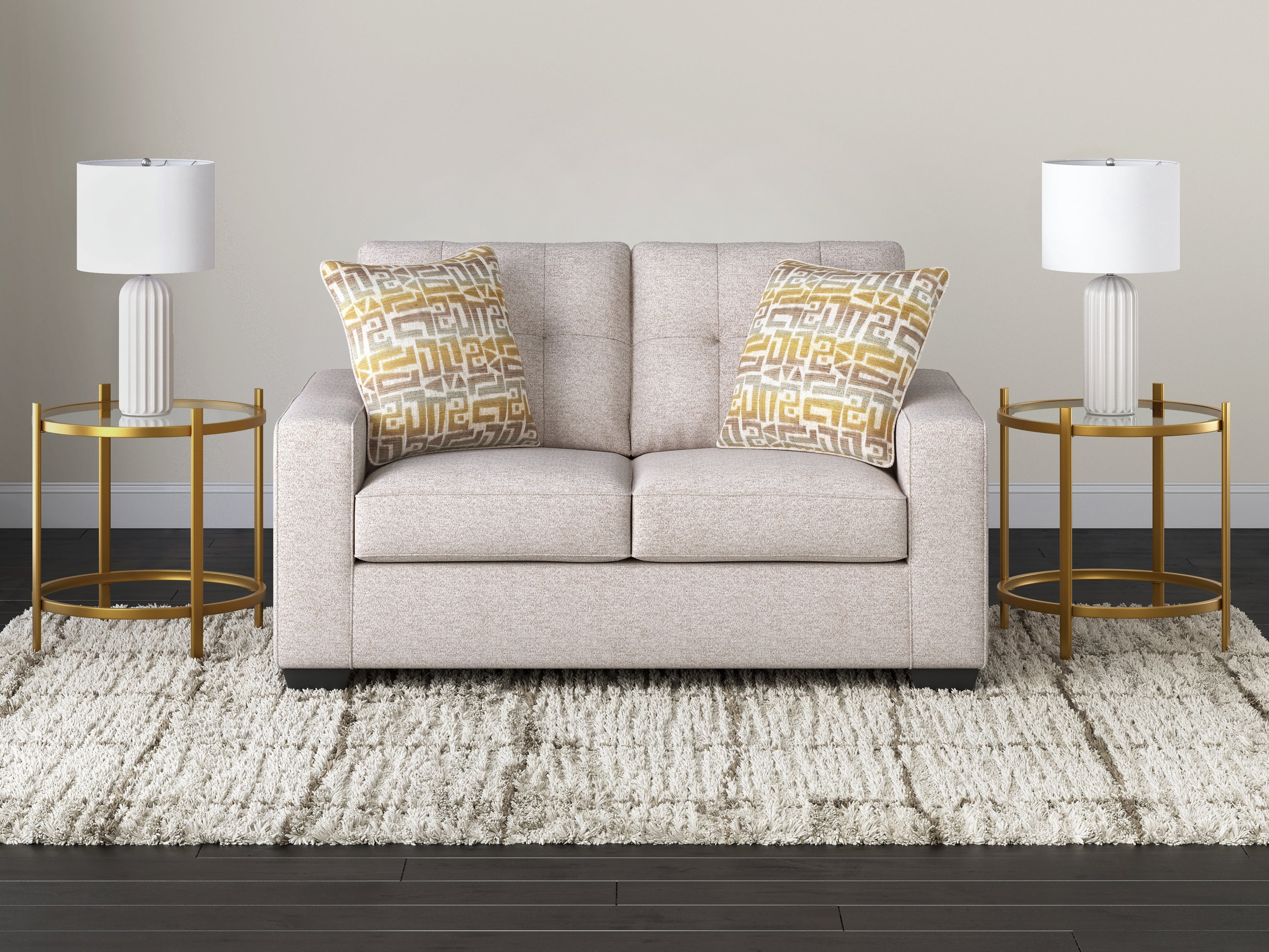 Storrow Stone Sofa and Loveseat