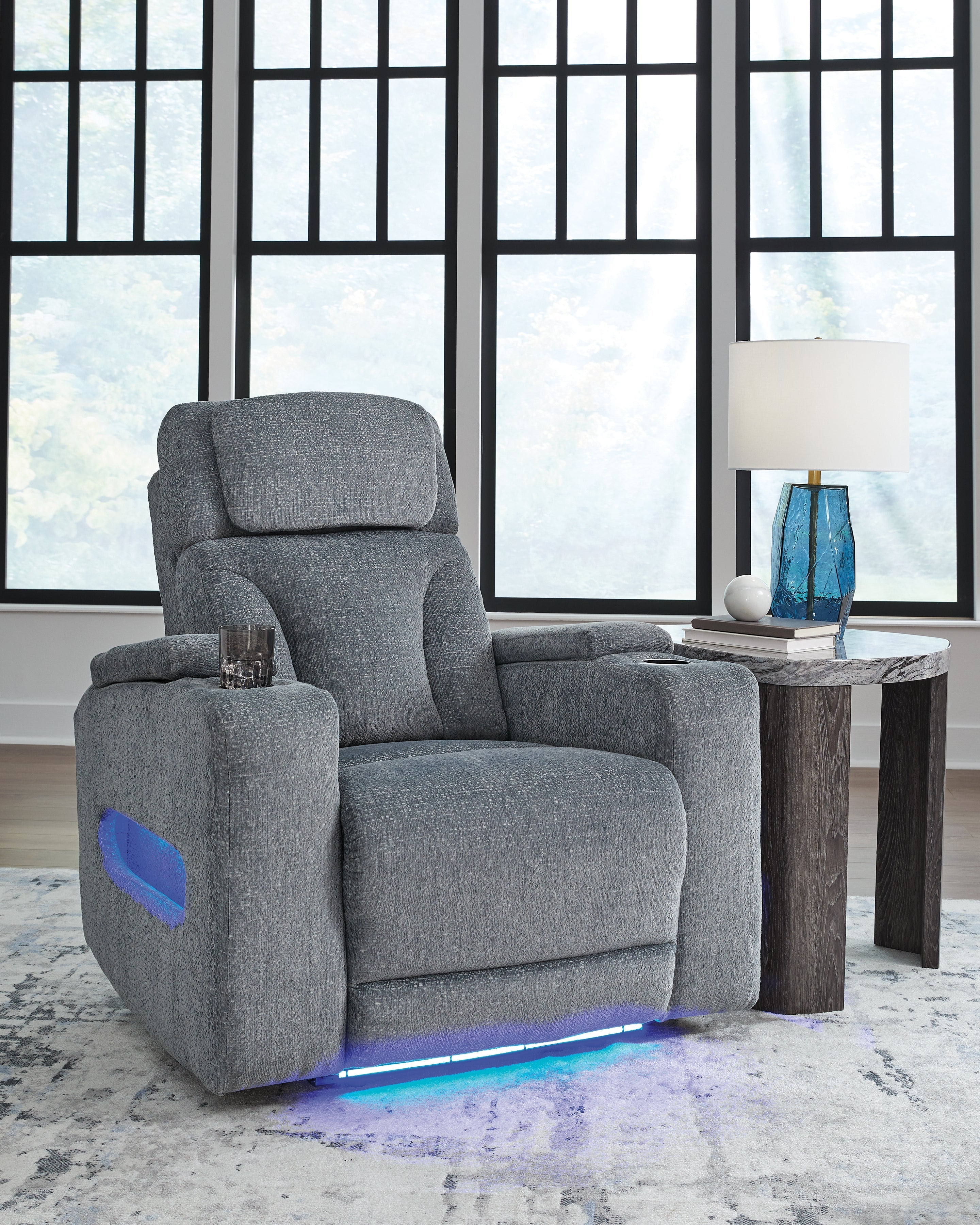 Studio Cave Steel Power Reclining Loveseat and Power Recliner