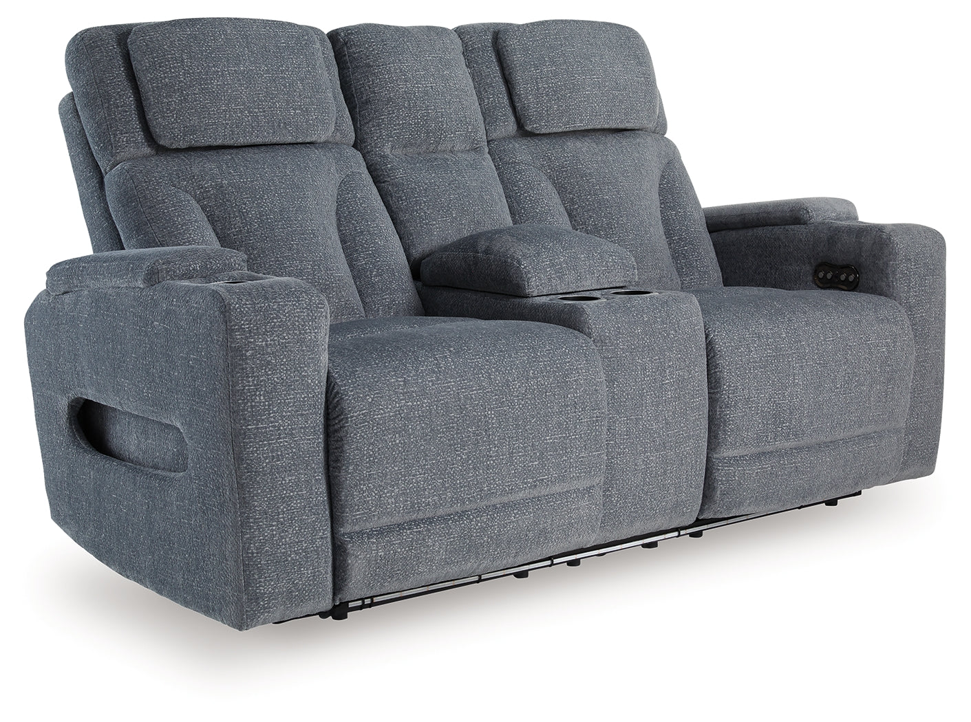 Studio Cave Steel Power Reclining Loveseat w/Console