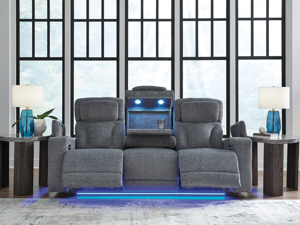 Studio Cave Steel Power Reclining Sofa