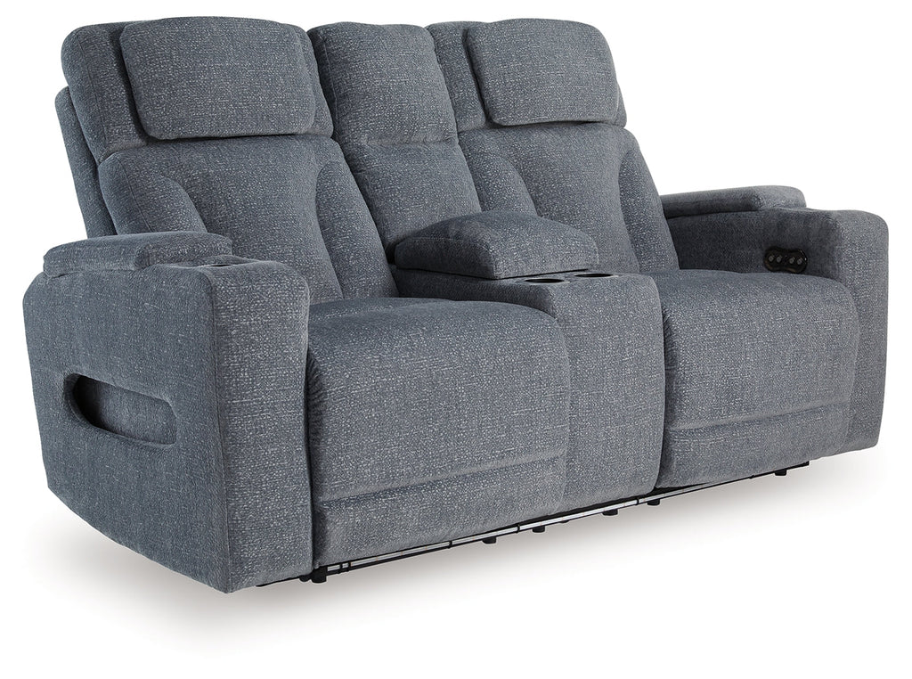 Studio Cave Steel Power Reclining Sofa and Loveseat