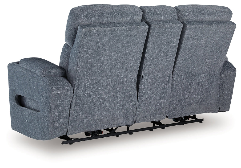 Studio Cave Steel Power Reclining Sofa and Loveseat