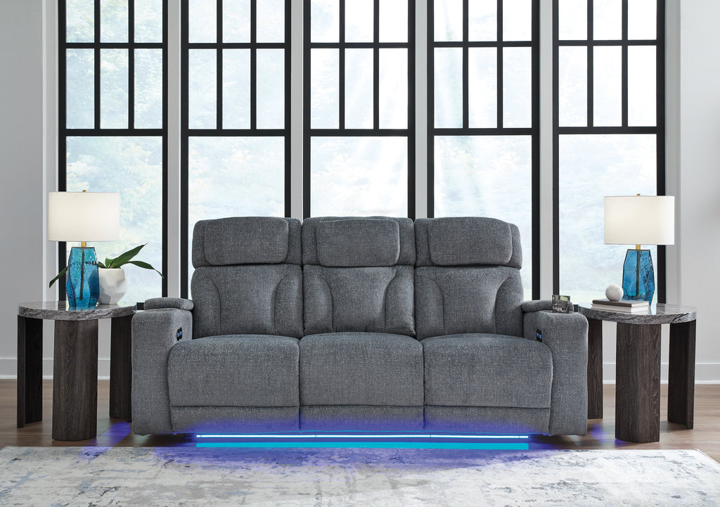 Studio Cave Steel Power Reclining Sofa and Loveseat