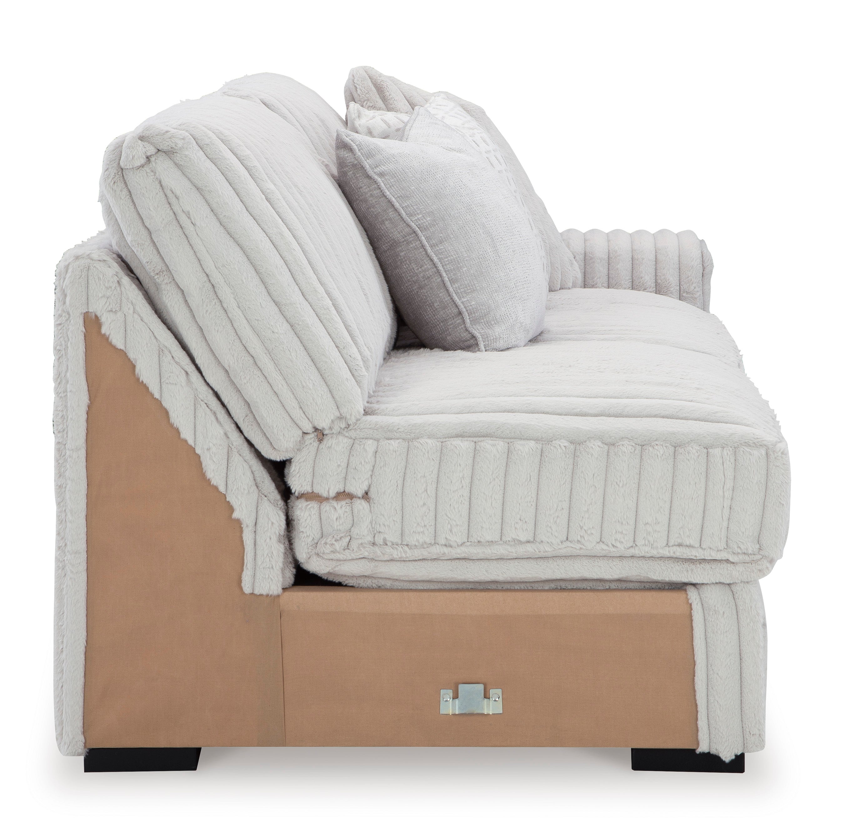 Stupendous Alloy 2-Piece Left Arm Facing Sectional with Chaise