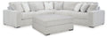 Stupendous Alloy 3-Piece Sectional and Ottoman