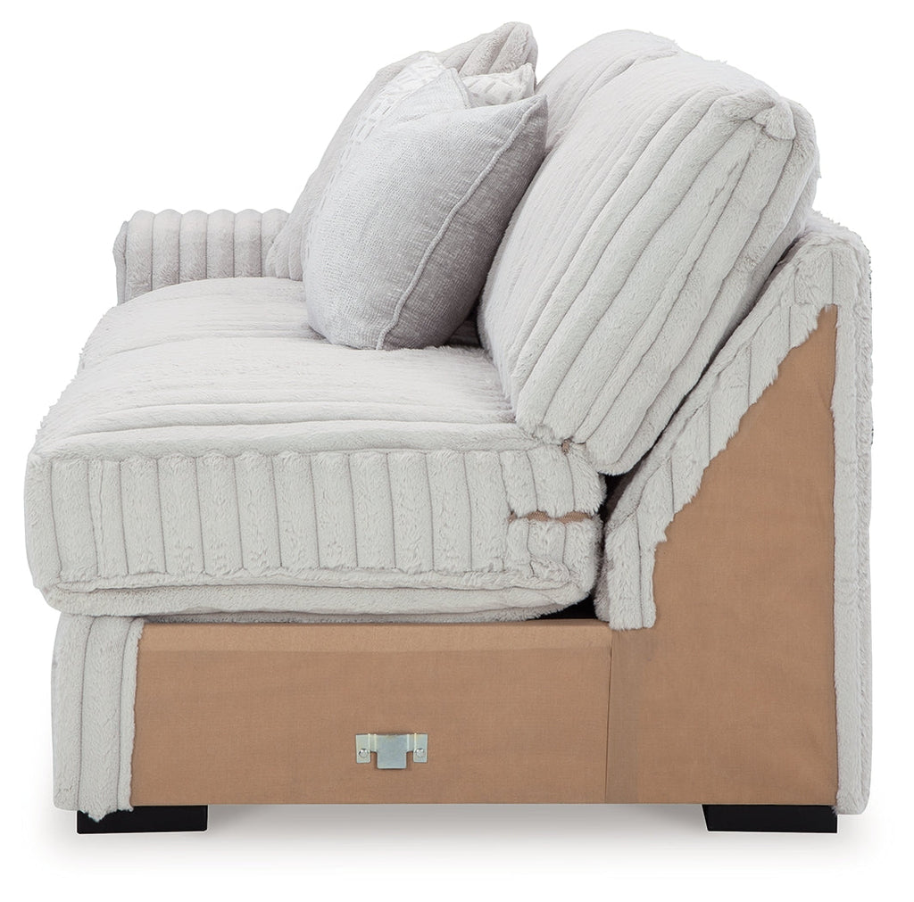 Stupendous Alloy 3-Piece Sectional and Oversized Chaise