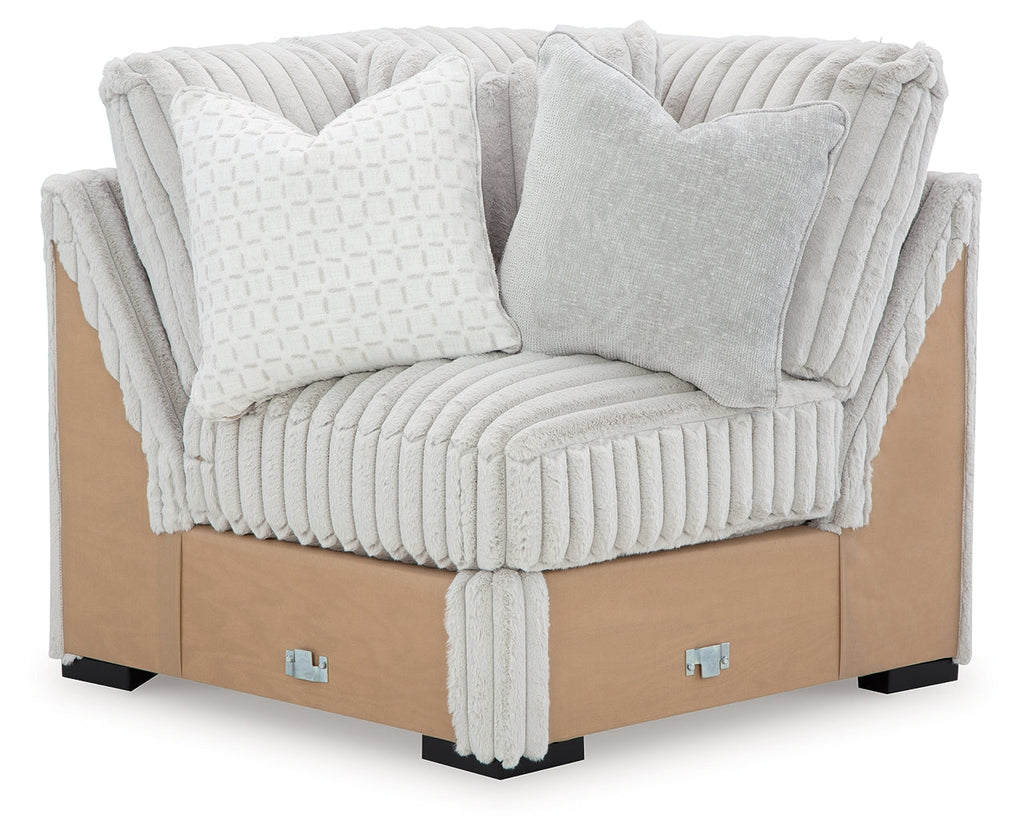 Stupendous Alloy 3-Piece Sectional and Oversized Chaise