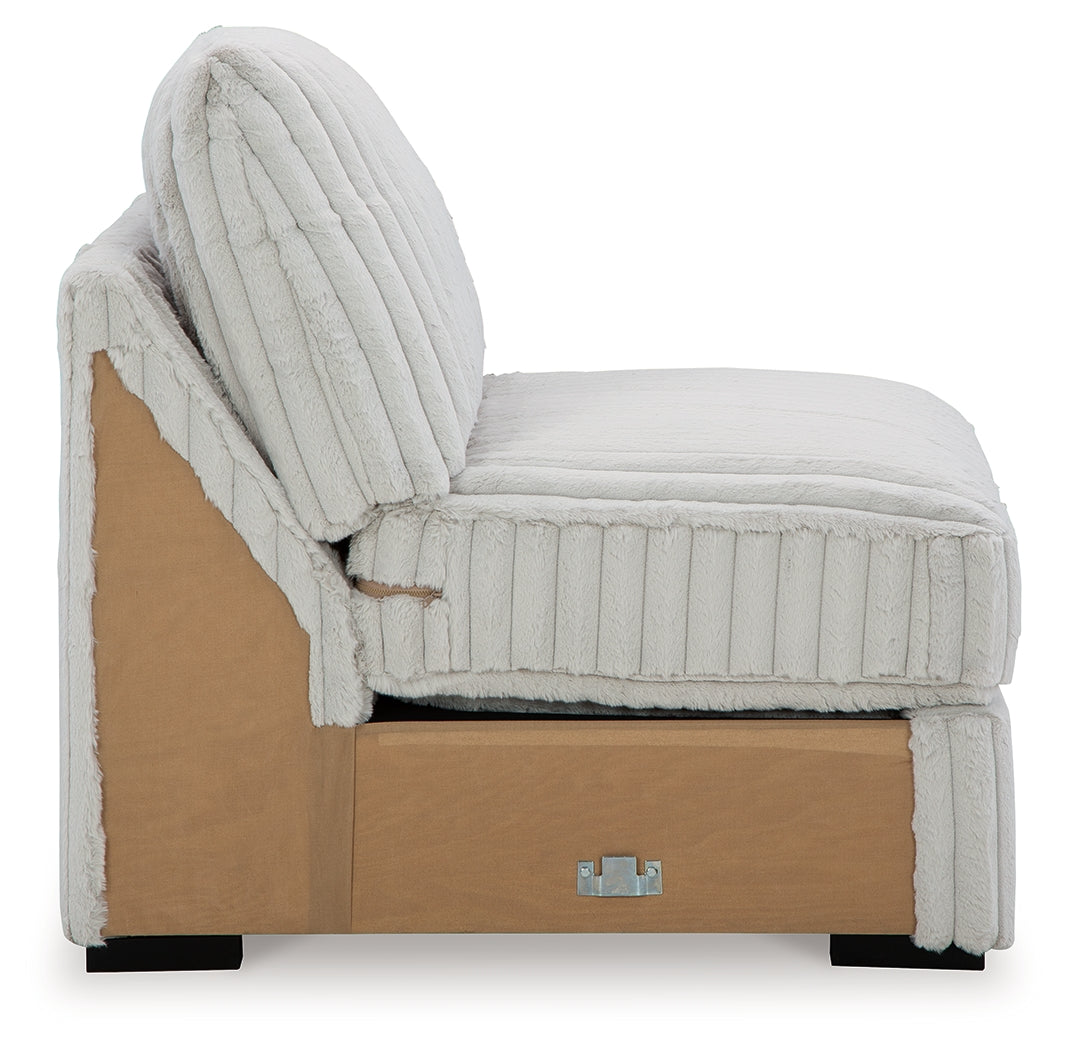 Stupendous Alloy 4-Piece Sectional and Oversized Accent Ottoman