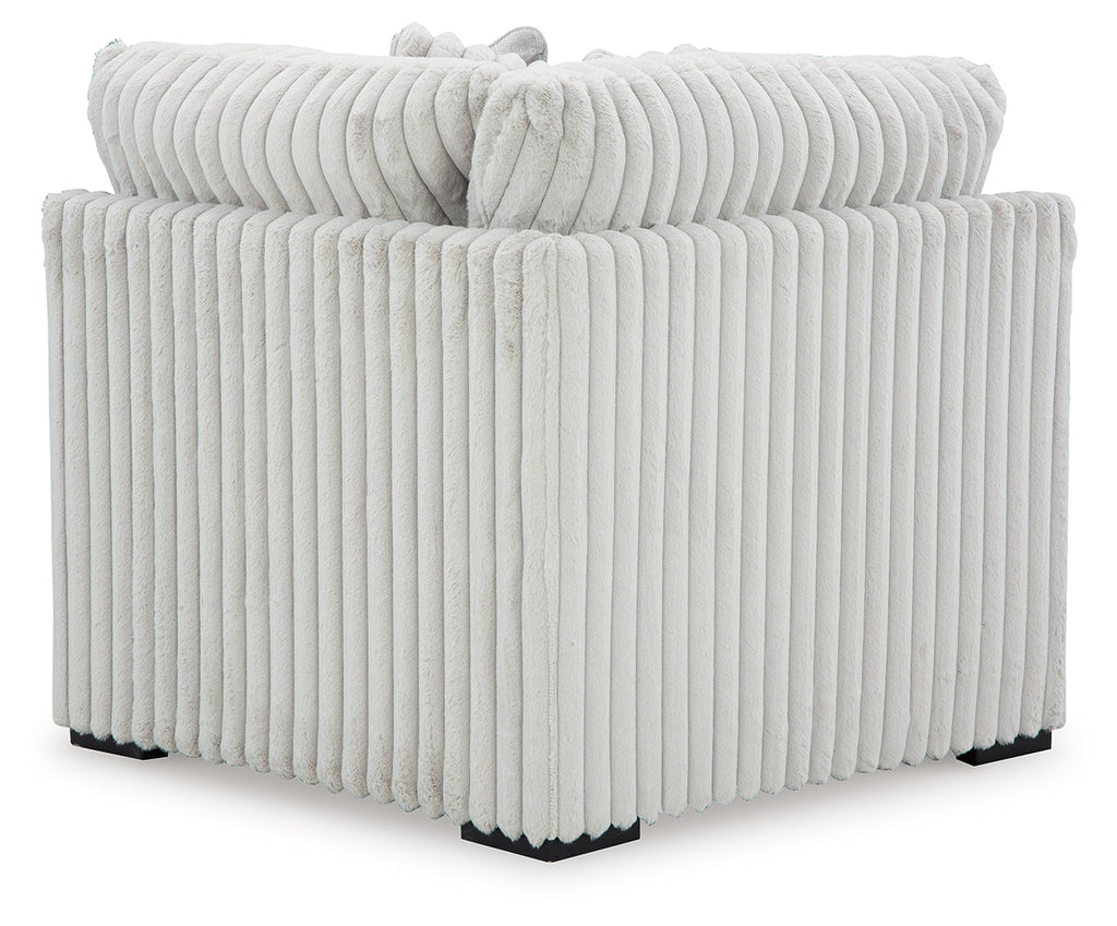 Stupendous Alloy 4-Piece Sectional and Oversized Accent Ottoman