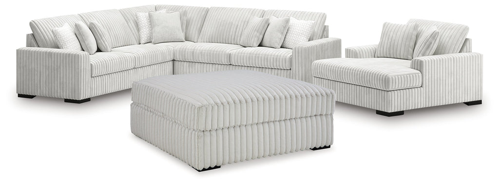 Stupendous Alloy 4-Piece Sectionals and Ottoman