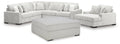 Stupendous Alloy 4-Piece Sectionals and Ottoman